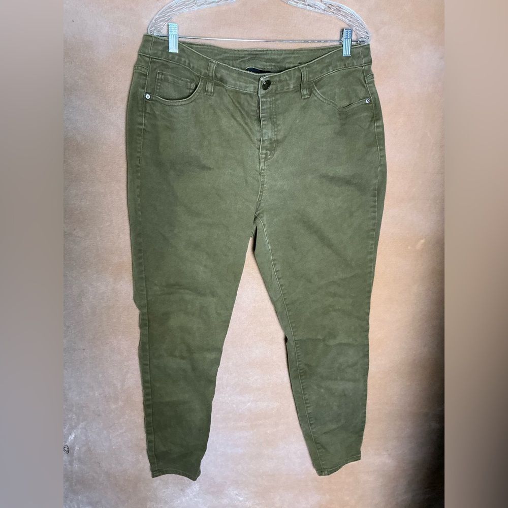 Lane Bryant Olive Skinny Jeans size 18 - Picture 2 of 7